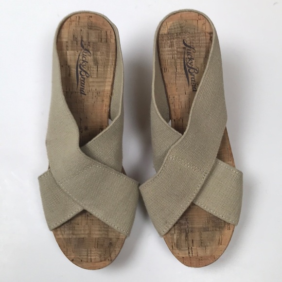 Lucky Brand Miller2 Wedges Size 6.5 - Picture 3 of 8